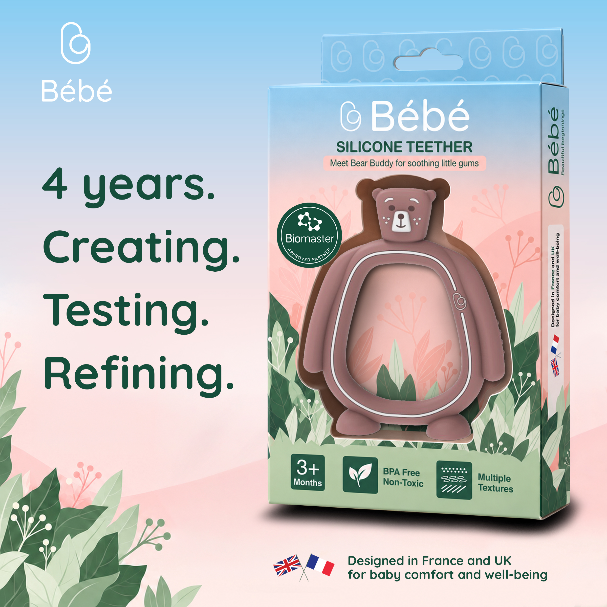 Bear Buddy teether, recommended age range